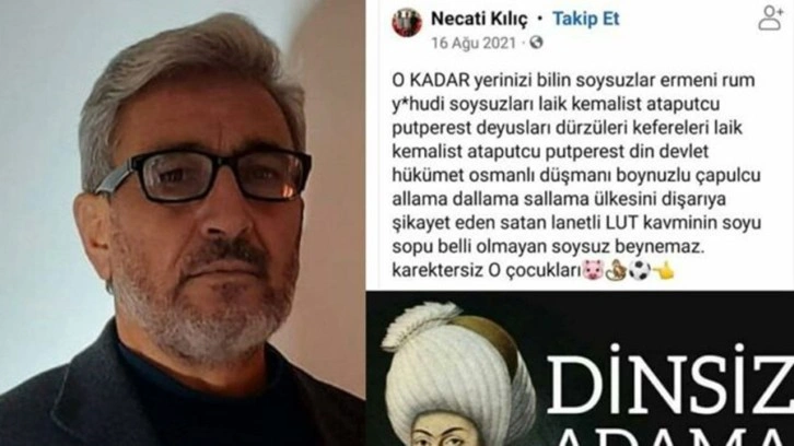 Din Kültürü dersi öğretmeninden Mustafa Kemal Atatürk ve laiklere aşırı ağırbaşlı küfürlü paylaşım!