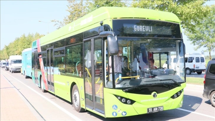 Elektrikli otobüsler TEKNOFEST ile geçici taşımaya başladı
