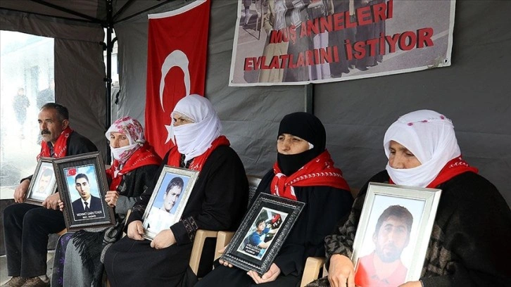 Muşlu aileler evlatları düşüncesince HDP önündeki eylemlerini sürdürdü