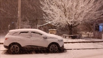 Adana'nın efdal kesimlerinde kar yağışı başladı