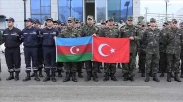 Azerbaycan kontrol istirdat kadrosunun son kısmı Kahramanmaraş'tan ayrıldı