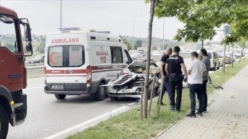 Beton mikserinin aracın hesabına devrildiği kazada 4 ad öldü, 3 ad yaralandı