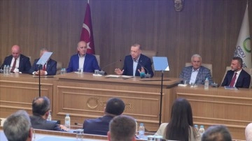 Cumhurbaşkanı Erdoğan, AK Parti Ordu İl Teşkilatıyla ortak araya geldi