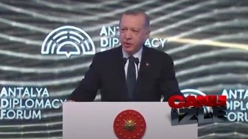 Cumhurbaşkanı Erdoğan Antalya Diplomasi Forumu'nda konuşuyor Zelenskiy de katılıyor