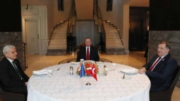 Cumhurbaşkanı Erdoğan Bosna Hersek Başkanlık Konseyi üyeleriyle görüştü
