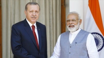 Cumhurbaşkanı Erdoğan, Hindistan Başbakanı Modi ile birlikte araya geldi