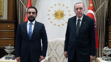Cumhurbaşkanı Erdoğan, Irak Takaddum Partisi Genel Sekreteri Hablusi'yi kabul etti