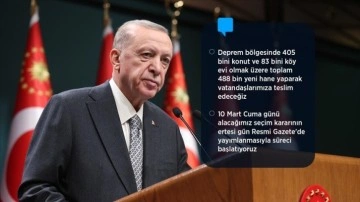 Cumhurbaşkanı Erdoğan: Tek gündemimiz depremdir, sarsıntı yaralarını sarmaktır