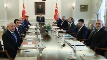 Cumhurbaşkanı Erdoğan, TİSK Başkanı Akkol ve dümen oturmuş üyelerini kabul etti
