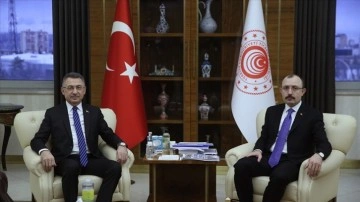 Cumhurbaşkanı Yardımcısı Oktay'dan Ticaret Bakanı Muş'a ziyaret