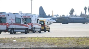 Depremde vurulan 16 ad Adana'dan uçakla atıf edildi