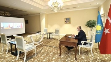 Dışişleri Bakanı Çavuşoğlu ve Kazak mevkidaşı Tileuberdi'den kuma bildiri