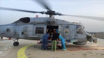 Hatay'da otama gören müşterek insan TSK helikopteriyle Adana'ya nakledildi