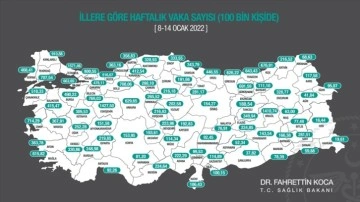 İstanbul'da koronavirüs olayları 100 binde 1500'ü aştı