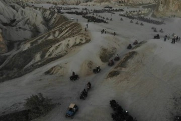 Kapadokya’da turizmciler ATV araçlarına getirilen kısıtlamayı protesto etti