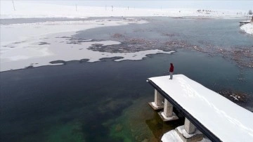 Konya'da derin kar baraj ve göllere imge oldu, kuraklık stresi azaldı