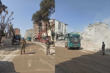 Mehmetçik deprem bölgesinde çalışmalarını sürdürüyor