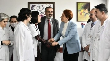 Meral Akşener görüşme etmiş olduğu doktorların Tıp Bayramı'nı kutladı