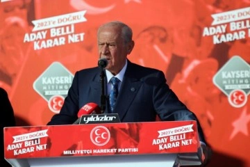 MHP Lideri Devlet Bahçeli: '2023 senesinde Cumhurbaşkanı adayımız Recep Tayyip Erdoğan’dır'
