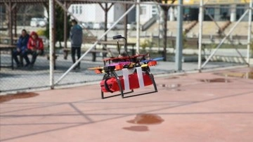 Öğrencilerin geliştirdiği drone çabuk hallerde önce iane seti ulaştıracak