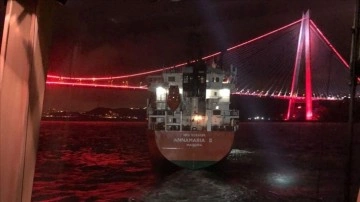 Poyrazköy önlerinde ortak kargo gemisi otomobil arızası yaptı