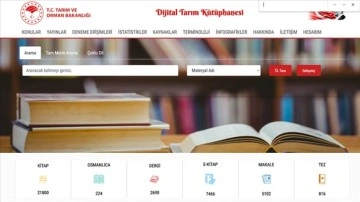 Tarım ve Orman Bakanlığının "dijital kütüphanesi" 25 bin üyeye ulaştı