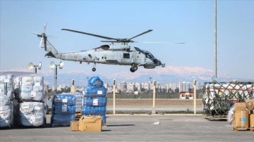 TSK helikopterleri deprem bölgelerine 1500 tondan aşkın yardım materyali taşıdı
