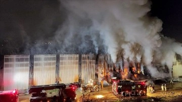 Tuzla'da arka dönüşüm tesisinde yangın