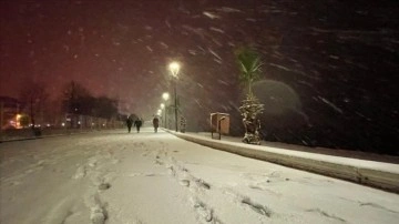 Yalova'da koyu kar yağışı yaşamı aksi etkiliyor